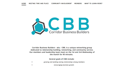 Desktop Screenshot of corridorbusinessbuilders.com