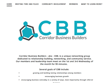 Tablet Screenshot of corridorbusinessbuilders.com